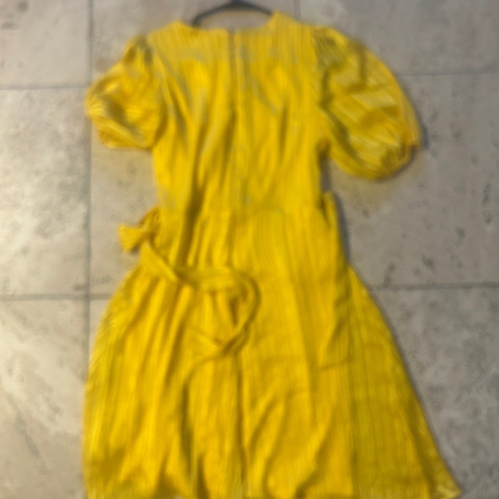 DKNY Yellow Wrap Dress - Picture 3 of 3